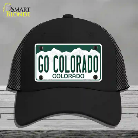 Go Colorado Novelty License Plate Hat Mesh / Black