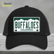 Buffaloes Novelty License Plate Hat Mesh / Black