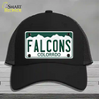 Falcons Novelty License Plate Hat Mesh / Black