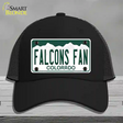 Falcons Fan Novelty License Plate Hat Mesh / Black