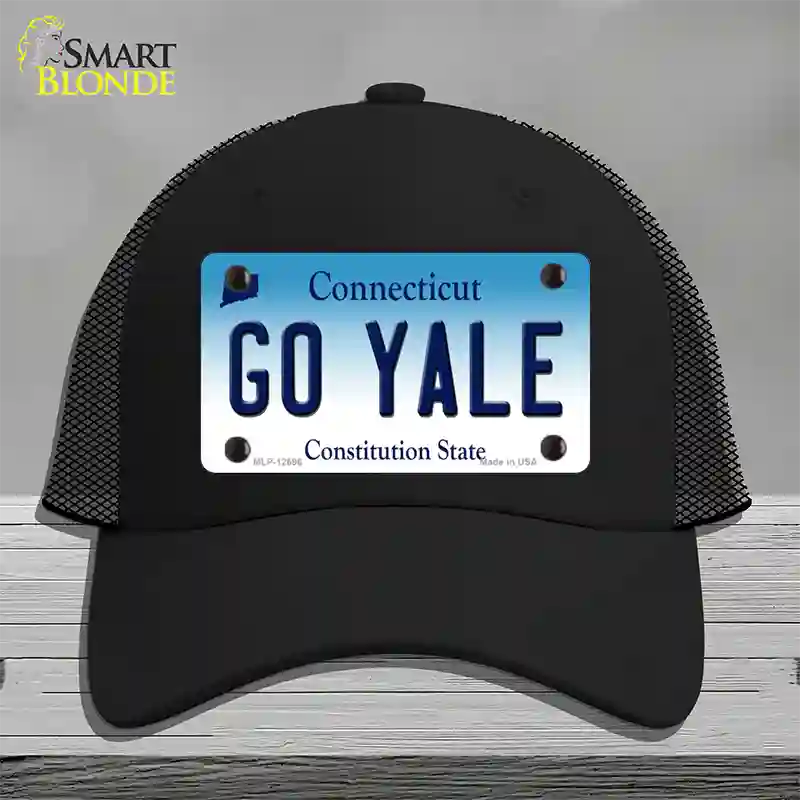 Go Yale Novelty License Plate Hat Mesh / Black