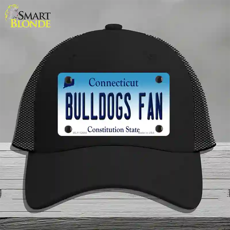 Bulldogs Fan Connecticut Novelty License Plate Hat Mesh / Black