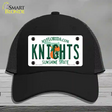 Knights Novelty License Plate Hat Mesh / Black