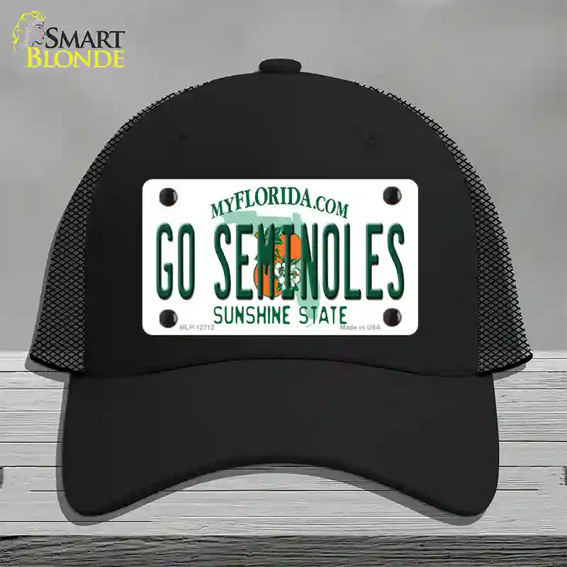 Go Seminoles Novelty License Plate Hat Mesh / Black