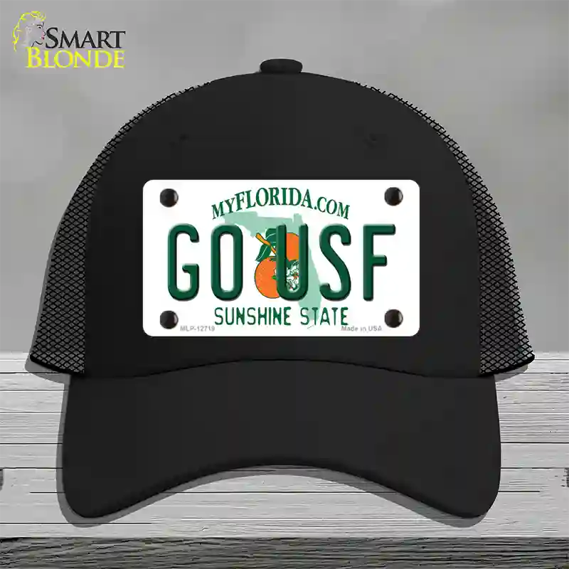 Go USF Novelty License Plate Hat Mesh / Black