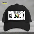 Go Georgia Novelty License Plate Hat Mesh / Black