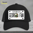 Georgia Fan Novelty License Plate Hat Mesh / Black