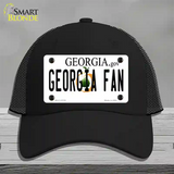 Georgia Fan Novelty License Plate Hat Mesh / Black