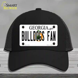 Bulldogs Fan Georgia Novelty License Plate Hat Mesh / Black