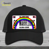 Go Warriors Novelty License Plate Hat Mesh / Black