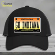 Go Indiana Novelty License Plate Hat Tag Mesh / Black