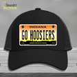 Go Hoosiers Novelty License Plate Hat Tag Mesh / Black