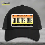 Go Notre Dame Novelty License Plate Hat Tag Mesh / Black