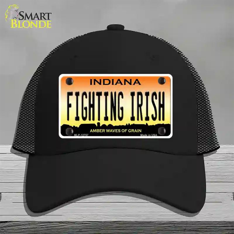 Fighting Irish Novelty License Plate Hat Tag Mesh / Black