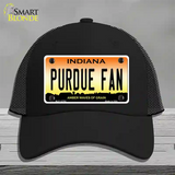 Purdue Fan Novelty License Plate Hat Tag Mesh / Black