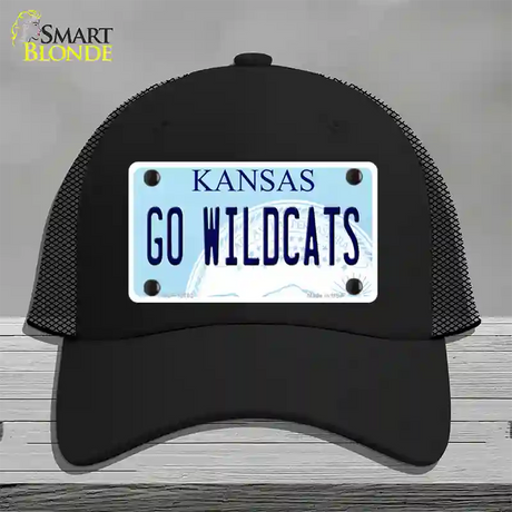 Go Wildcats Kansas Novelty License Plate Hat Tag Mesh / Black