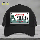 LSU Fan Novelty License Plate Hat Tag Mesh / Black