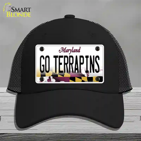 Go Terrapins Novelty License Plate Hat Tag Mesh / Black