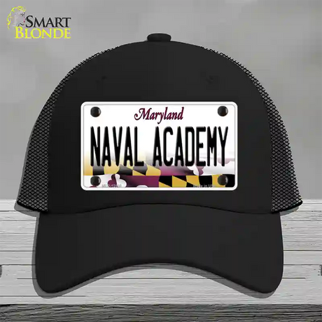 Naval Academy Novelty License Plate Hat Tag Mesh / Black