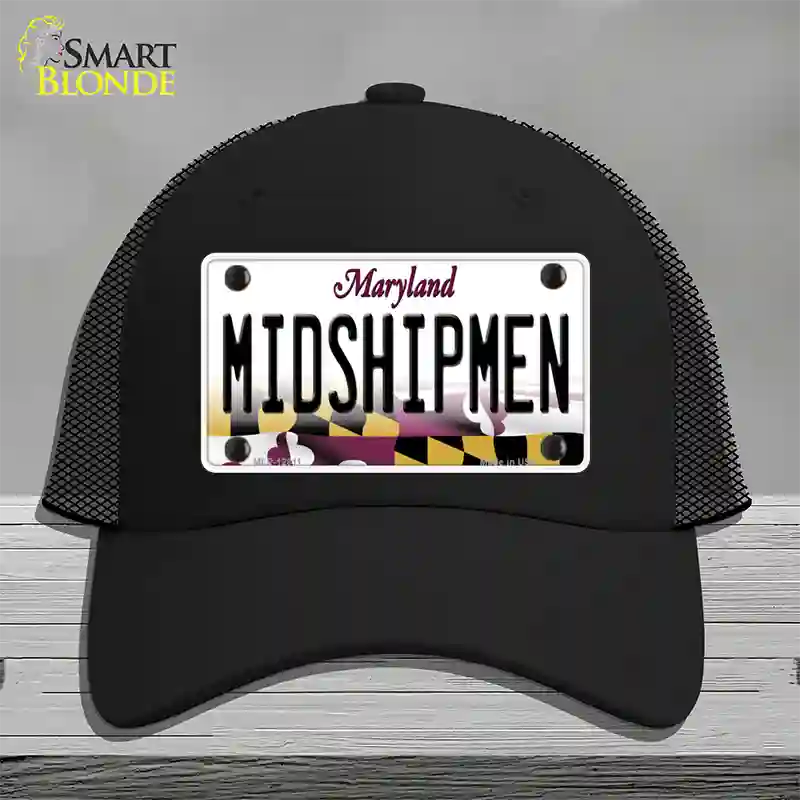 Midshipmen Novelty License Plate Hat Tag Mesh / Black