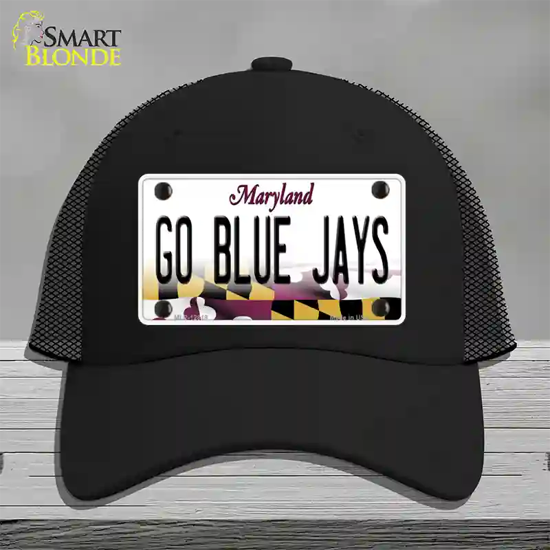 Go Blue Jays Novelty License Plate Hat Mesh / Black