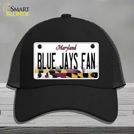 Blue Jays Fan Novelty License Plate Hat Mesh / Black