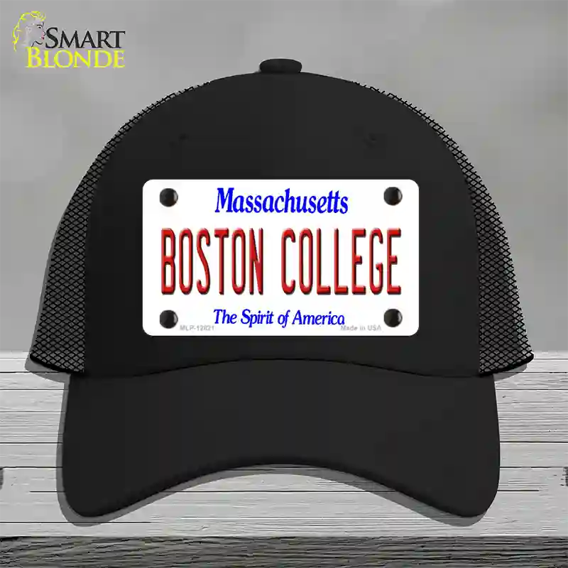 Boston College Novelty License Plate Hat Mesh / Black