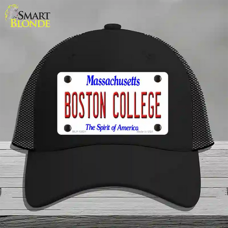 Boston College Novelty License Plate Hat Mesh / Black