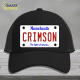 Crimson Novelty License Plate Hat Mesh / Black