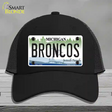 Broncos Michigan Novelty License Plate Hat Mesh / Black