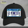 Go Minnesota Novelty License Plate Hat Mesh / Black