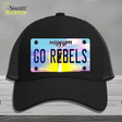 Go Rebels Novelty License Plate Hat Mesh / Black