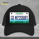 Go Missouri Novelty License Plate Hat Mesh / Black