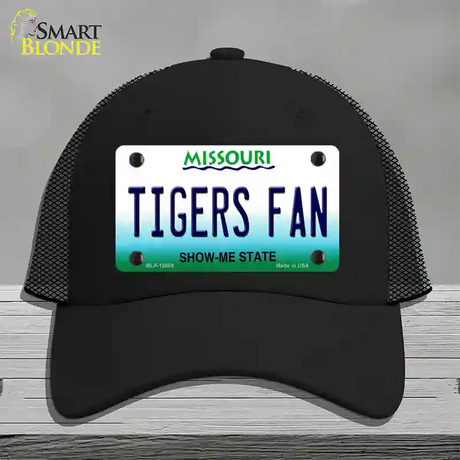 Tigers Fan Missouri Novelty License Plate Hat Mesh / Black