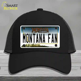 Montana Fan Novelty License Plate Hat Mesh / Black