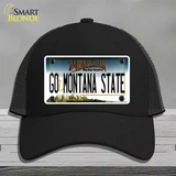 Go Montana State Novelty License Plate Hat Mesh / Black