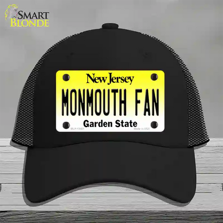 Monmouth Fan Novelty License Plate Hat Mesh / Black