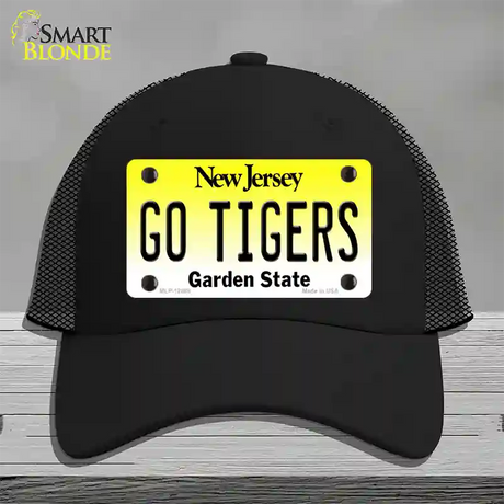 New Jersey Go Tigers Novelty License Plate Hat Mesh / Black