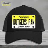 Rutgers Fan Novelty License Plate Hat Mesh / Black