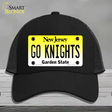 Go Knights New Jersey Novelty License Plate Hat Mesh / Black