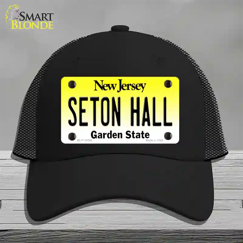 Seton Hall Novelty License Plate Hat Mesh / Black