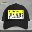 Go Pirates Novelty License Plate Hat Mesh / Black