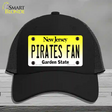 Pirates Fan Novelty License Plate Hat Mesh / Black