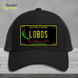 Lobos Novelty License Plate Hat Mesh / Black