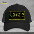 Go Aggies Novelty License Plate Hat Mesh / Black