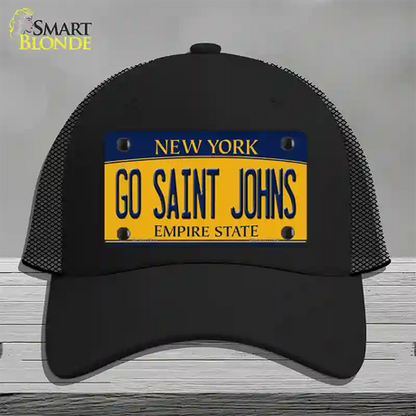 Go Saint Johns Novelty License Plate Hat Mesh / Black