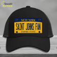 Saint Johns Fan Novelty License Plate Hat Mesh / Black