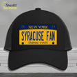 Syracuse Fan Novelty License Plate Hat Mesh / Black