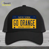 Go Orange Novelty License Plate Hat Mesh / Black