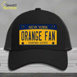 Orange Fan Novelty License Plate Hat Mesh / Black